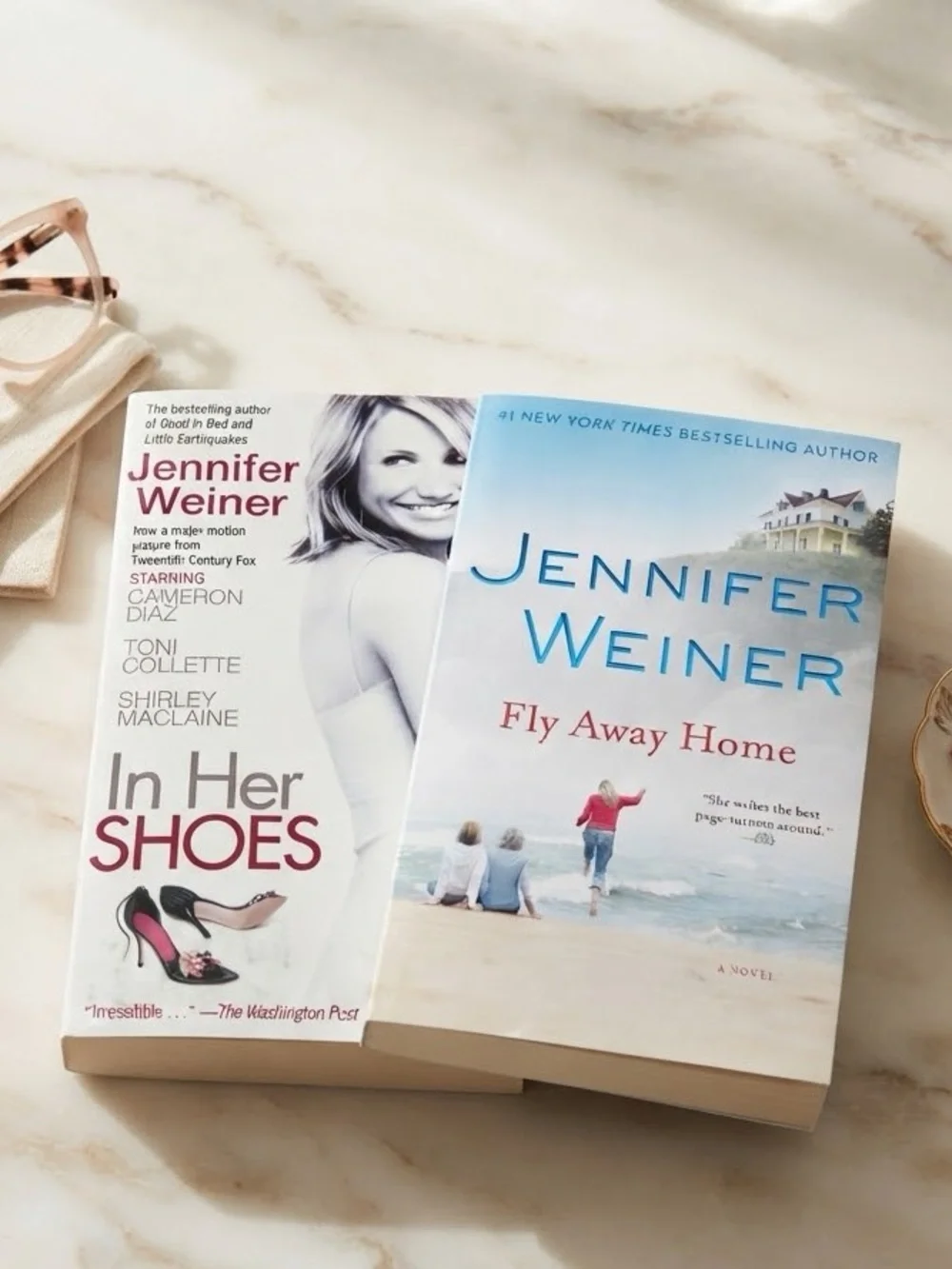 Jennifer Weiner Book Bundle - In Her Shoes & Fly Away Home